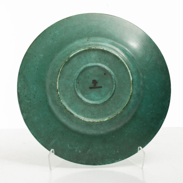 Wilhelm Kåge “Argenta” Ceramic Plate, Gustavsberg, 1940