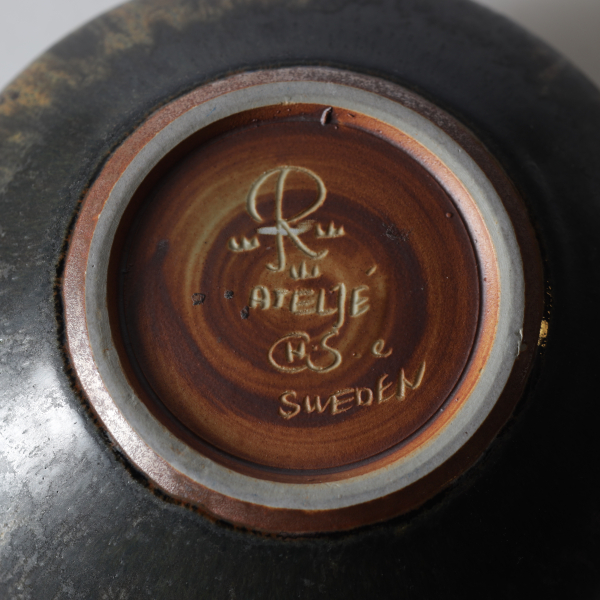 Carl-Harry Stålhane Glazed Stoneware Bowl for Rörstrand