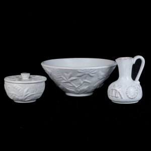 Set of Ceramic Bowl, Casserole and Pitcher – Upsala Ekeby & Erik Mornils, Mid-20th Century