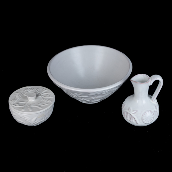 Set of Ceramic Bowl, Casserole and Pitcher – Upsala Ekeby & Erik Mornils, Mid-20th Century
