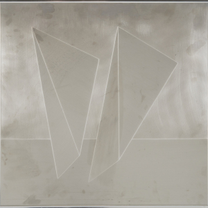 Alexius Huber – Geometric Composition in Aluminium, Signed