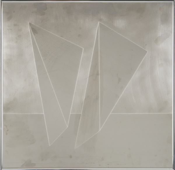 Alexius Huber – Geometric Composition in Aluminium, Signed